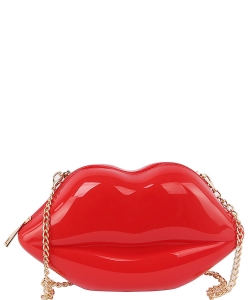 Lips Clutch Crossbody Bag LGZ099 RED